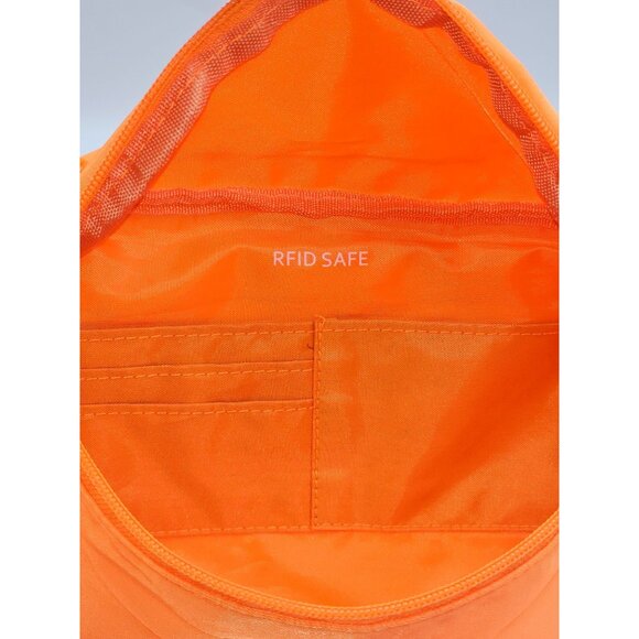 Foldie Unisex Neon Orange Lightweight Fanny Pack Adjustable Strap Waist Bag 2732 - Picture 7 of 16